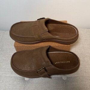 Revitalign Siesta Sterling Suede Mules – Size 9